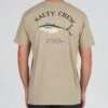 Salty Crew Ahi Mount Khaki Heather S/S Standard Tee -Salty Crew 20035039 KHAHEA OMBACK