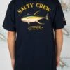 Salty Crew Ahi Mount Navy S/S Standard Tee -Salty Crew 20035039 NVY OMBACK