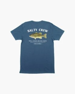 Salty Crew Bigmouth Harbor Blue S/S Premium Tee -Salty Crew 20035228 HARBOR BACK