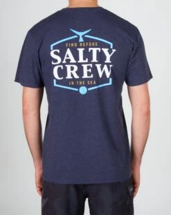 Salty Crew Skipjack Navy Heather S/S Premium Tee