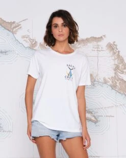 Salty Crew Tailed White Boyfriend Tee