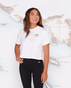 Salty Crew Alpha Gradient White Skimmer Tee