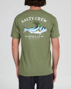 Salty Crew Rooster Sage Green S/S Premium Tee