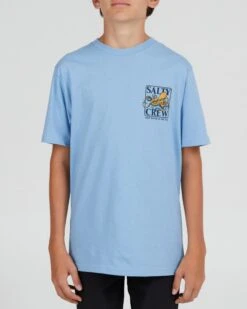 Salty Crew Ink Slinger Boys Marine Blue S/S Tee