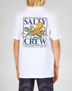 Salty Crew Ink Slinger Boys White S/S Tee