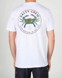 Salty Crew Blue Crabber White S/S Premium Tee