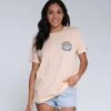 Salty Crew Sun Waves Apricot Boyfriend Tee