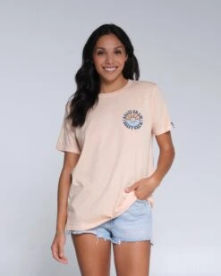 Salty Crew Sun Waves Apricot Boyfriend Tee