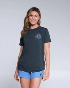 Salty Crew Sun Rays Faded Black Boyfriend Tee