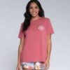 Salty Crew Sun Rays Rosewood Boyfriend Tee -Salty Crew 20035523W ROSEWOOD 1