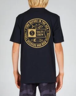 Salty Crew Legends Boys Black S/S Tee