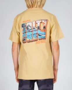 Salty Crew Greetings Boys Camel S/S Tee