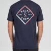 Salty Crew Optical Navy Heather S/S Premium Tee -Salty Crew 20035533 NVYHEA OMBACK