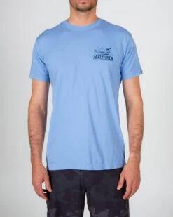 Salty Crew Shorebreak Marine Blue S/S Premium Tee -Salty Crew 20035539 MRBLUE OMFRONT
