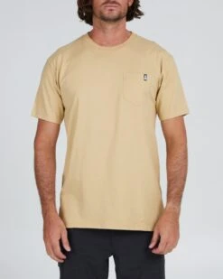 Salty Crew Deep Pockets Camel S/S Premium Pocket Tee