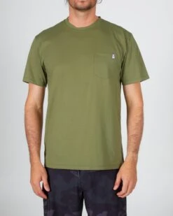 Salty Crew Deep Pockets Sage S/S Premium Pocket Tee