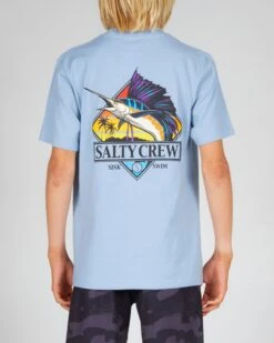 Salty Crew Gone Sailin Boys Marine Blue S/S Tee