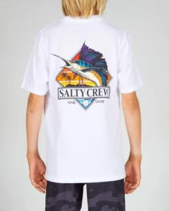 Salty Crew Gone Sailin Boys White S/S Tee