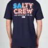 Salty Crew Stars And Stripes Navy S/S Premium Tee -Salty Crew 20035558 NAVY OMBACK cac45d32 10fd 430a 9afd a7b1f783ea60