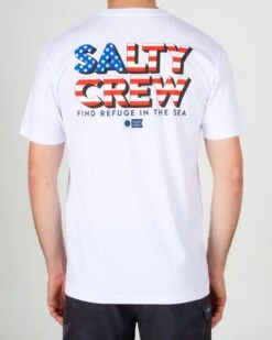 Salty Crew Stars And Stripes White S/S Premium Tee
