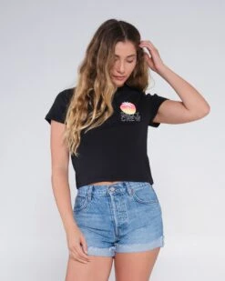 Salty Crew Summer Vibe Black Baby Tee -Salty Crew 20035579W BLK 3