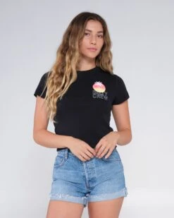 Salty Crew Summer Vibe Black Baby Tee -Salty Crew 20035579W BLK 4