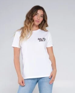 Salty Crew Fish N Chips White Boyfriend Tee