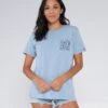 Salty Crew Line Up Tidal Blue Boyfriend Tee -Salty Crew 20035599W TIDBLU 1