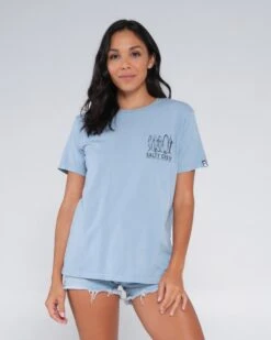 Salty Crew Line Up Tidal Blue Boyfriend Tee -Salty Crew 20035599W TIDBLU 3