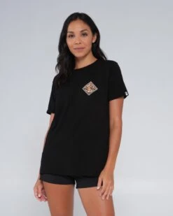 Salty Crew Tippet Fill Black Boyfriend Tee