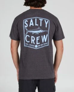 Salty Crew Fishery Charcoal Heather S/S Standard Tee