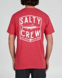 Salty Crew Fishery Red Heather S/S Standard Tee