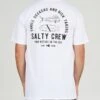 Salty Crew Lateral Line White S/S Standard Tee -Salty Crew 20035604 WHT OMBACK