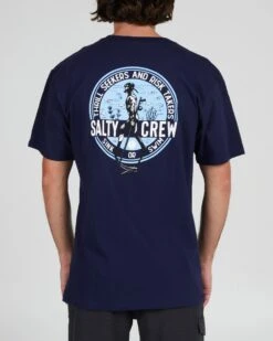 Salty Crew Dive Bar Navy S/S Standard Tee