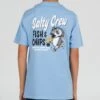 Salty Crew Fish & Chips Boys Marine Blue S/S Tee -Salty Crew 20035607Y MRBLU OMBACK