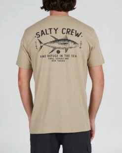 Salty Crew Market Khaki Heather S/S Standard Tee