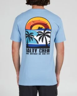 Salty Crew Beach Day Marine Blue S/S Premium Tee