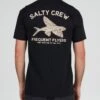 Salty Crew Frequent Flyer Black S/S Premium Tee -Salty Crew 20035613 BLK OMBACK