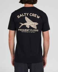 Salty Crew Frequent Flyer Black S/S Premium Tee