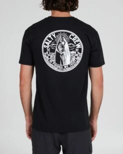 Salty Crew In Fishing We Trust Black S/S Premium Tee