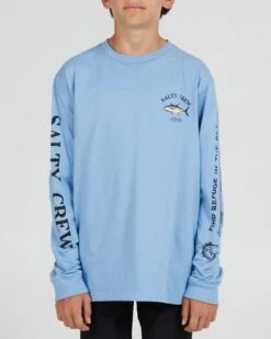Salty Crew Ahi Mount Boys Marine Blue L/S Tee