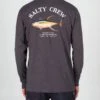 Salty Crew Ahi Mount Charcoal Heather L/S Standard Tee -Salty Crew 20135011 CHARHEA OMBACK