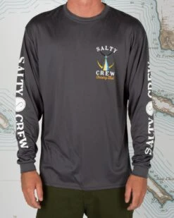 Salty Crew Tailed Charcoal L/S Sunshirt