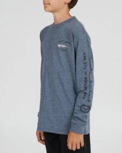 Salty Crew Bruce Boys Athletic Heather L/S Tee -Salty Crew 20135070Y ATHLHEA OMSIDELEFT