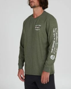 Salty Crew Bruce Forest Heather L/S Standard Tee -Salty Crew 20135070 FRSTHTR OMSIDELEFT