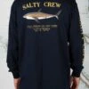 Salty Crew Bruce Navy L/S Standard Tee -Salty Crew 20135070 NVY OMBACK
