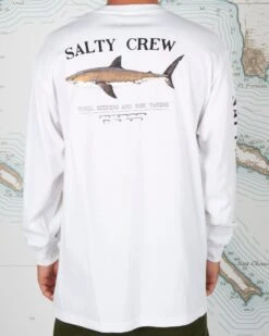 Salty Crew Bruce White L/S Standard Tee