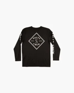Salty Crew Tippet Boys Black L/S Sunshirt -Salty Crew 20135098Y BLK BACK