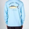 Salty Crew Ahi Mount Light Blue L/S Tech Tee -Salty Crew 20135117 LBL OMBACK