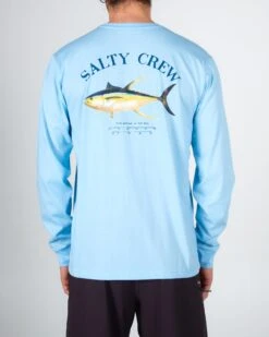 Salty Crew Ahi Mount Light Blue L/S Tech Tee